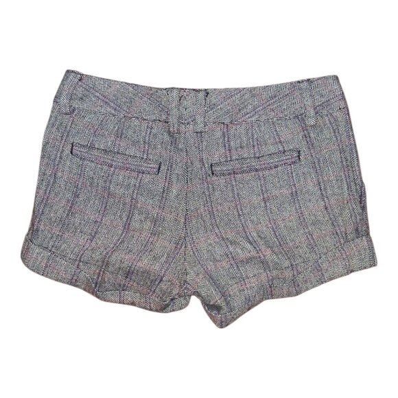 Old Navy Wool Blend Low Waist Lined Plaid Shorts Size 6 - Picture 4 of 6